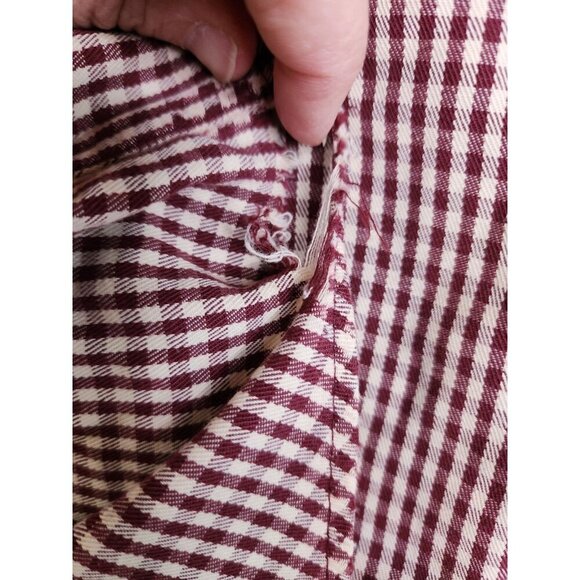 Tommy Hilfiger Dress Shirt Men's X Large Long Sleeve White Red Check - Picture 6 of 16